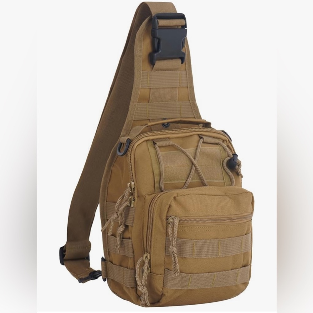 Never Used Tactical Sling Bag in Tan
